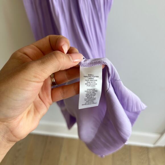 Joie Tiered Smocked Waist Midi Dress Lavender Purple S - Picture 10 of 10